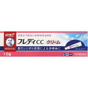 フレディCCクリーム【ロート製薬】 ※本剤の使用は，以前に医師から膣カンジダの診断・治療を受けたことのある人に限ります。 本剤は膣内のカンジダを治療するものではありません。膣内の治療には，膣剤の使用が必要です。 ■膣カンジダとは？ 膣カンジダとは，カンジダという真菌（カビの仲間）によって起こる膣炎です。女性性器の感染症の中では，よくみられる疾患ですが，適切な治療を行うことが大切です。 ■膣カンジダの特徴的な症状 膣カンジダにかかると，おりものの量や見た目に変化（おかゆ（カッテージチーズ）状や白く濁った酒かす状）がおこり，外陰部に発疹（発赤，はれた感じ等）を伴うかゆみが生じます。 内容量 10g 効能・効果 膣カンジダの再発による，発疹を伴う外陰部のかゆみ（以前に医師から，膣カンジダの診断・治療を受けたことのある人に限る。）ただし，膣症状（おりもの，熱感等）を伴う場合は，必ず膣剤（膣に挿入する薬）を併用すること 使用上の注意 ■してはいけないこと （守らないと現在の症状が悪化したり，副作用が起こりやすくなる） 1．次の人は使用しないでください。 　（1）以前に医師から，膣カンジダの診断・治療を受けたことがない人。 　（2）膣カンジダの再発を繰り返している人。（2ヶ月以内に1回又は6ヶ月以内に2回以上） 　（3）膣カンジダの再発かどうかよくわからない人。 　（4）次の診断を受けた人。 　　糖尿病 　（5）発熱又は悪寒がある人。 　（6）悪心又は嘔吐がある人。 　（7）下腹部に痛みがある人。 　（8）不規則な，又は異常な出血，血の混じったおりものがある人。 　（9）膣又は外陰部に潰瘍，水膨れ又は痛みがある人。 　（10）排尿痛がある人，又は排尿困難な人。 　（11）ただれのひどい人。 　（12）本剤によるアレルギー症状を起こしたことがある人。 　（13）妊婦又は妊娠していると思われる人。 　（14）60歳以上の高齢者又は15歳末満の小児。 2．次の部位には使用しないでください。 　（1）外陰部以外の部位（爪，頭皮，目など） ■相談すること 1．次の人は使用前に医師又は薬剤師にご相談ください。 　（1）医師の治療を受けている人。 　（2）授乳中の人。 　（3）本人又は家族がアレルギー体質の人。 　（4）薬によりアレルギー症状を起こしたことがある人。 2．次の場合は直ちに使用を中止し，この説明書を持って医師又は薬剤師にご相談ください。 （1）使用後，次の症状があらわれた場合 ［関係部位：症状］ 皮ふ：刺激感，発赤，かゆみ，かぶれ，疼痛（ずきずきする痛み） （2）3日間使用しても症状の改善がみられないか，6日間使用しても症状が消失しない場合は医師の診療を受けてください。なお，本剤の単独使用で効果がない場合も，自己判断で治療を行わず，医師の診療を受けてください。 成分・分量 1錠中 成分…分量 イソコナゾール硝酸塩…1％ 添加物…ポリソルベート60，ステアリン酸ソルビタン，セトステアリルアルコール，流動パラフィン，ワセリン 用法・用量 成人（15歳以上60歳未満），1日2〜3回適量を患部に塗布する。 ただし，3日間使用しても症状の改善がみられないか，6日間使用しても症状が消失しない場合は医師の診療を受けること。 （1）外陰部症状のみの場合：本剤を使用すること。ただし，膣剤（膣に挿入する薬）を併用することが望ましい。 （2）膣症状（おりもの，熱感等）を伴う場合：膣剤（膣に挿入する薬）を併用すること。 ●用法関連注意 （1）使用前後は，手指を石けんでよく洗ってください。 （2）目に入らないようにご注意ください。万一，目に入った場合は，すぐに水又はぬるま湯で洗い，直ちに眼科医の診療を受けてください。 （3）生理中は使用しないでください。使用中に生理になった場合は使用を中止してください。また，治癒等の確認が必要であることから，医師の診療を受けてください。 保管及び取扱い上の注意 （1）本剤は，コンドーム等の避妊用ラテックスゴム製品の品質を劣化・破損させる可能性があるため，これらとの接触を避けてください。 （2）直射日光の当たらない涼しいところに密栓して保管してください。 （3）小児の手の届かないところに保管してください。 （4）他の容器に入れ替えないでください。（誤用の原因になったり品質が変わる） （5）使用期限を過ぎた製品は使用しないでください。なお，使用期限内であっても，一度開封した後はなるべく早くご使用ください。 使用期限 使用期限まで180日以上あるものをお送りします。 製造販売元 ロート製薬株式会社　大阪市生野区巽西1-8-1 お問合せ　お客様安心サポートデスク　電話：フレディコール　06-6758-1422 受付時間：9時〜18時(土、日、祝日を除く) 広告文責 多賀城ファーマシー 株式会社 薬剤師：根本一郎 TEL：022-362-1675 原産国 日本 リスク区分 第1類医薬品 ※パッケージデザイン・内容量等は予告なく変更されることがあります。 ■この商品は医薬品です。用法・用量を守り、正しくご使用下さい。 医薬品販売に関する記載事項（必須記載事項）はこちら