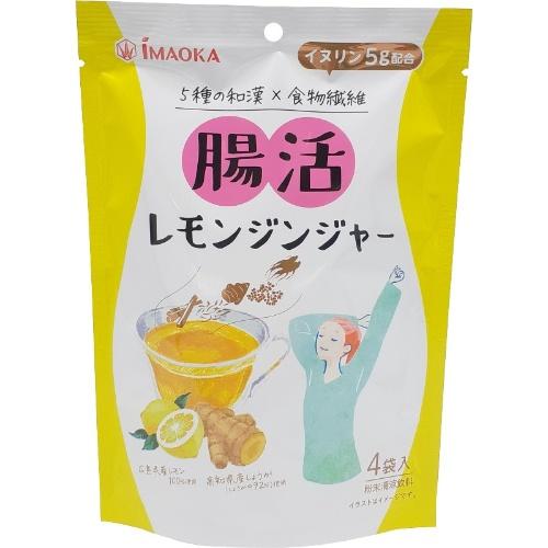 ■腸活レモンジンジャー【今岡製菓】 ・5種の和漢×食物繊維　イヌリン5g配合 ・広島県産レモン100％使用 ・高知県産しょうが使用（しょうが中92％） 内容量 15g×4袋 広告文責 多賀城ファーマシー株式会社 TEL：022-362-16...