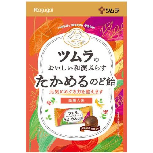 ツムラのおいしい和漢ぷらすたかめるのど飴 53g【ツムラ】【メール便2個まで】