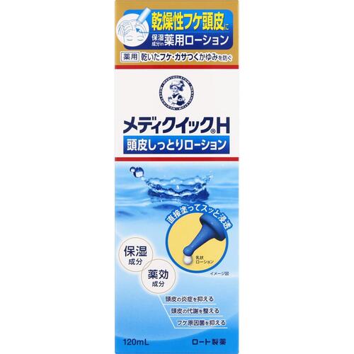 メンソレータム メディクイックH 頭皮しっとりローション 120ml【ロート製薬】