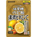 ■ノンシュガー味覚糖 濃潤ビタミンC【UHA味覚糖】 ヘスペリジンは、柑橘類に多く含まれる栄養素で、ビタミンCの吸収を助ける作用があるとされています。 当商品はヘスペリジンとビタミンCを含んだ、ノンシュガーのおいしいのど飴です。 ■内容量　70g ■原材料 還元パラチノース（ドイツ製造）、ドロマイト、果汁(金柑、すだち、ダイダイ)、キキョウエキス、濃縮果汁（ゆず、レモン）、カンゾウ末／ビタミンC、ヘスペリジン、香料、甘味料（アセスルファムK、ステビア）、着色料（カロチノイド）、抽出V.E、（一部にオレンジを含む） ■栄養成分表示 (1粒2.7gあたり）エネルギー 6kcal、たんぱく質 0g、脂質 0g、炭水化物 2.6g　-糖質 0g、食塩相当量 0.002g ビタミンC 126mg、ヘスペリジン 10mg ■アレルギー物質（28品目中） オレンジ ■原産国　日本 ■広告文責 多賀城ファーマシー株式会社 TEL：022-362-1675 ■製造元 株式会社エイティロジテック本社工場 〒679-0104 兵庫県加西市常吉町922-194 ●販売者 UHA味覚糖株式会社 〒540-0016 大阪市中央区神崎市4番12号 お客様センター　0120-653-910 受付時間　祝日を除く月～金曜日9：00～17：00 ■区分　食品 ※パッケージデザイン・内容量等は予告なく変更されることがあります。