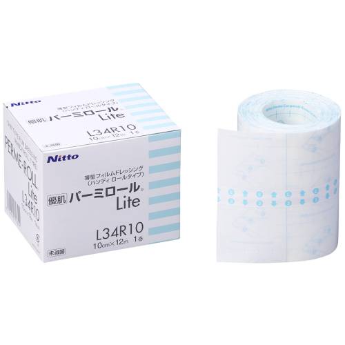 ニトムズ 優肌パーミロールLite 10cm×12m 1巻入L34R10【ニトムズ】【ゆうパケットパフ送料無料】