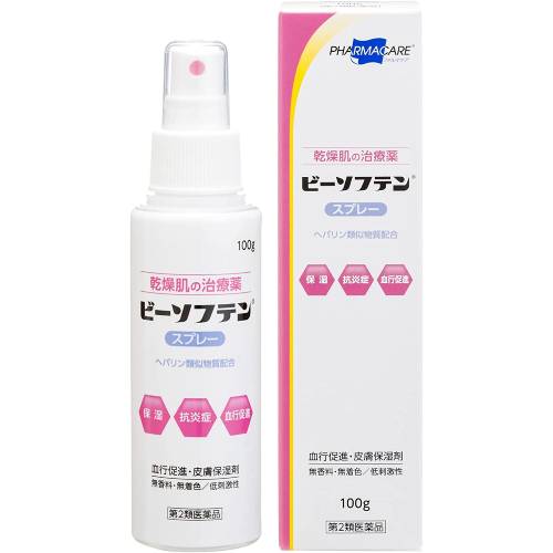 【第2類医薬品】ビーソフテンスプレー 100g【帝國製薬】【ゆうパケットパフ送料無料】
