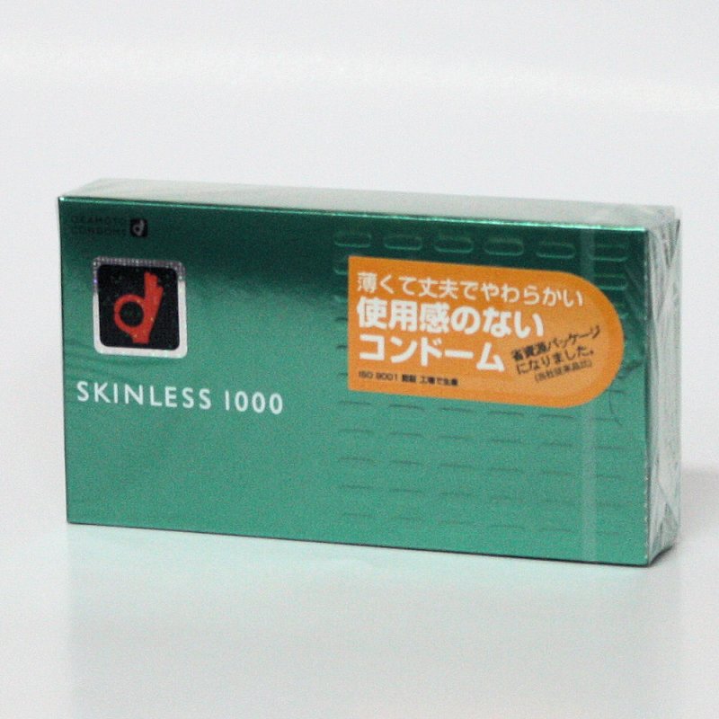 オカモト　スキンレス　1000　1箱 ＊安心の3重包装発送 ★　メール便発送可能