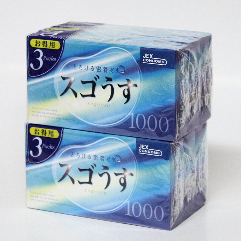 スゴうす 1000　12個入 3箱セット×2 　　ジェクス株式会社　ゼリアコート　ジェクス　＊安心の3重包装発送