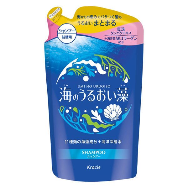 《クラシエ》 海のうるおい藻 うるおいケアシャンプー 詰替用 400mL
