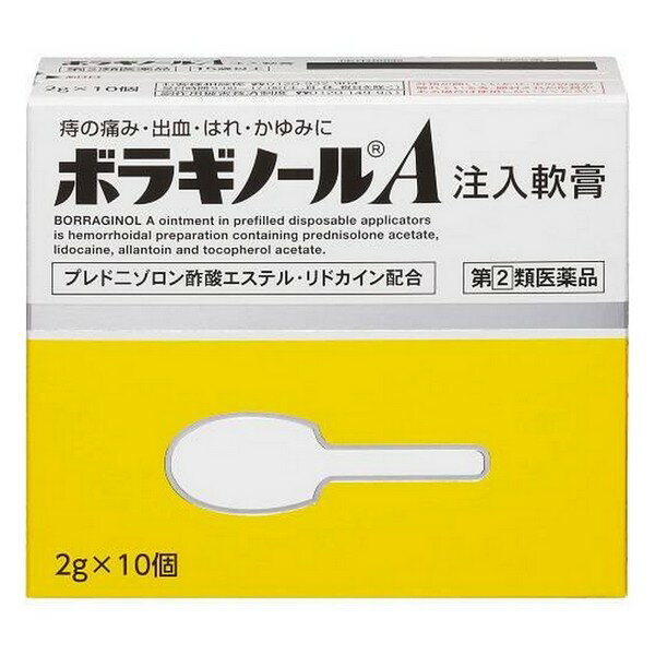 【指定第2類医薬品】《天藤製薬》 ボラギノールA注入軟膏 2g×10個