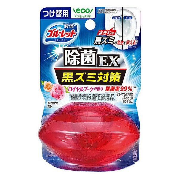 《小林製薬》 液体ブルーレットおくだけ 除菌EX ロイヤルブーケの香り つけ替用 70ml 無色の水 (トイレ用芳香・消臭剤)