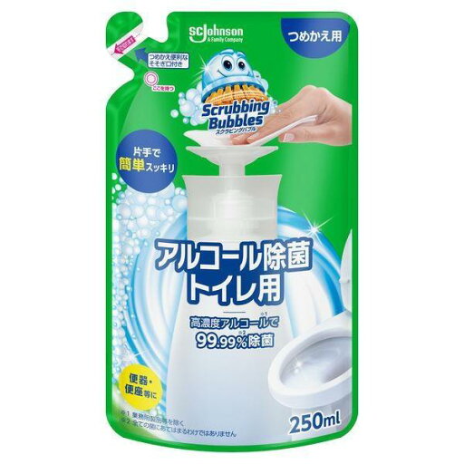 《ジョンソン》 スクラビングバブル アルコール除菌 トイレ用 つめかえ用 250mL 《ジョンソン》 スクラビングバブル アルコール除菌 トイレ用 つめかえ用 250mL