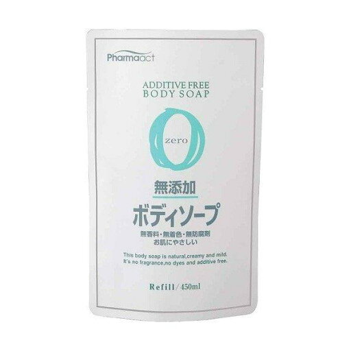 《熊野油脂》 ファーマアクト 無添加ボディソープ 詰替用 450mL 《熊野油脂》 ファーマアクト 無添加ボディソープ 詰替用 450mL