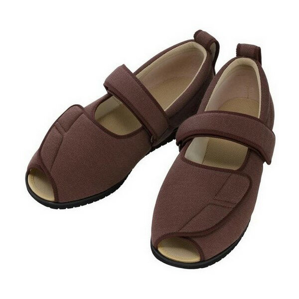 《徳武産業》 オープンマジックII 3E ブラウン 3Lサイズ(25.0～25.5cm)