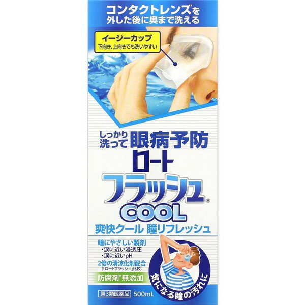 【第3類医薬品】 《ロート製薬》 ロート フラッシュ クール 500mL (洗眼薬)
