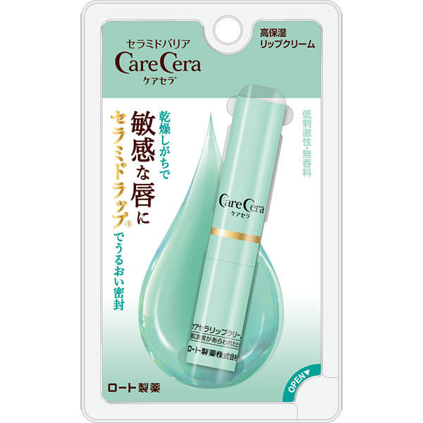 《ロート製薬》 ケアセラ 高保湿リップクリーム 2.4g