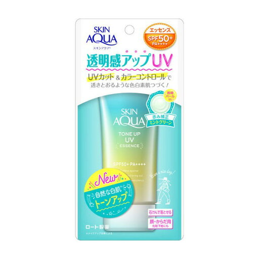 《ロート製薬》 スキンアクア トーンアップUVエッセンス ミントグリーン 80g 《ロート製薬》 スキンアクア トーンアップUVエッセンス ミントグリーン 80g