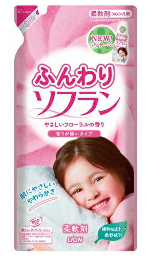 【LION】ふんわりソフラン　やさしいフローラルの香り　詰め替え用(500ml)