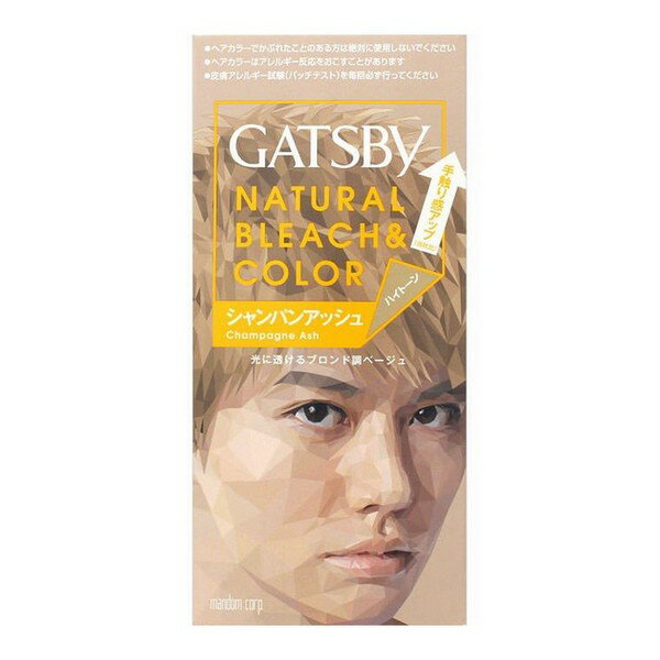 《マンダム》 ギャツビー (GATSBY) ナチュラルブリーチカラー シャンパンアッシュ 35g+70ml 【医薬部外品】