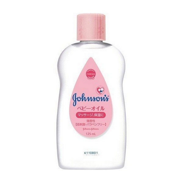 《ジョンソン&ジョンソン》 ベビーオイル 微香料 125ml 低刺激・無着色 0カ月から
