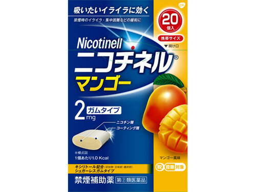 ニコチネル マンゴー 20個 指定第2類医薬品