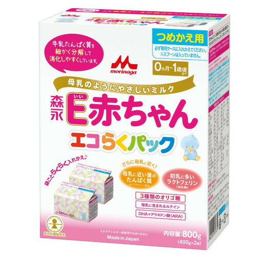 エコらくパックつめかえ用 E赤ちゃん 400g×2