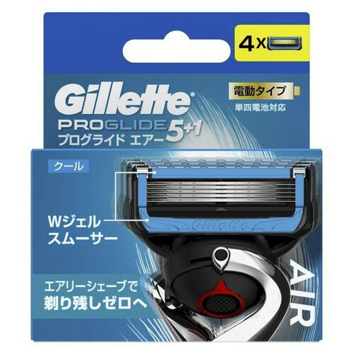 P&G ジレット Gillette 髭剃り プログライド エアー 電動タイプ 替刃4個入 1