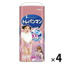 トレパンマン パンツ ピンク ビッグ（12kg〜22kg）女の子用 1ケース（30枚×4パック） ユニ・チャーム