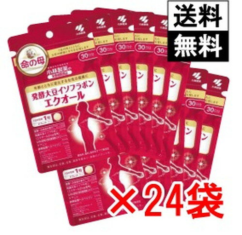 小林製薬 発酵大豆イソフラボンエクオール 30粒×24袋 まとめ買いセット【送料無料】