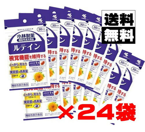 小林製薬 ルテイン 30粒×24袋 まとめ買いセット【送料無料】