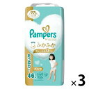 P&G パンパース おむつ パンツ ビッグサイズ（12～22kg）1セット（46枚入×3個）肌へのいちばん ウルトラジャンボ