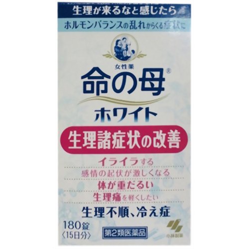 ◆商品説明◆ 生理、妊娠、出産などで女性ホルモンや自律神経のアンバランスによって起こる症状を改善するお薬です。11種類の生薬が血行を促し体を温めることで生理時の痛み(生理痛)や頭痛、腰痛やイライラなどの心身不調や生理不順、冷え症などを改善していきます。医薬品。 使用上の注意 ●してはいけないこと(守らないと現在の症状が悪化したり、副作用が起こりやすくなる) 1.授乳中の人は本剤を服用しないか、本剤を服用する場合は授乳を避けること ●相談すること 1.次の人は服用前に医師または薬剤師に相談すること (1)医師の治療を受けている人 (2)妊婦または妊娠をしていると思われる人 (3)本人または家族がアレルギー体質の人 (4)薬によりアレルギー症状を起こしたことがある人 (5)体の虚弱な人(体力の衰えている人、体の弱い人) (6)胃腸が弱く下痢しやすい人 2.次の場合は、直ちに服用を中止し、パッケージを持って医師または薬剤師に相談すること (1)服用後、次の症状があらわれた場合 関係部位/症状 皮ふ/発疹・発赤、かゆみ 消化器/胃部不快感、食欲不振、悪心、便秘、激しい腹痛伴う下痢、腹痛 「悪心」とは、胸がムカムカして、はきけをもよおすことです。 (2)しばらく服用しても症状がよくならない場合 3.次の症状があらわれることがあるので、このような症状の継続または増強が見られた場合には、服用を中止し、医師または薬剤師に相談すること：下痢 ご注意 吸湿しやすいため、服用のつどチャックをしっかりしめること。 服用に際して、この説明書きを必ずお読みください。使用期限(パッケージ下部に記載)を過ぎた製品は服用しないこと。 原産国 日本 効能・効果 月経痛、月経不順、ヒステリー、腰痛、頭痛、貧血、冷え症、血の道症*1、肩こり、めまい、動悸、こしけ*2 *1「血の道症」とは、月経、妊娠、出産、産後、更年期など女性ホルモンの変動に伴って現れる精神不安やいらだちなどの精神神経症状および身体症状のことである *2「こしけ」とは、おりもののことである 用法・用量 1回4錠1日3回毎食後水または白湯で服用してください ●15歳未満は服用しないこと 成分・分量 1日量(12錠)中 トウキ末：300mg センキュウ末：200mg シャクヤク末：300mg ブクリョウ末：200mg ソウジュツ末：200mg タクシャ末：150mg ケイヒ末：200mg ボタンピ末：200mg ダイオウ末：200mg トウニン：100mg ニンジン：50mg 添加物として、ケイ酸Al、タルク、炭酸Ca、酸化チタン、ゼラチン、アラビアゴム、白糖、ミツロウ、カルナウバロウを含有する 保管および取扱い上の注意 (1)直射日光の当たらない湿気の少ない涼しいところにチャックをしっかりしめて保管すること (2)小児の手の届かないところに保管すること (3)他の容器に入れ替えないこと(誤用の原因になったり品質が変わる) (4)本剤をぬれた手で扱わないこと (6)乾燥剤は服用しないこと 規格詳細 【第2類医薬品】 発売元 小林製薬株式会社 広告文責 (株)せいき　薬剤師　大黒　貴和　0721-50-0232　日本製 製造・取扱中止の場合はキャンセル処理をさせて頂く場合がございます。 パッケージデザイン等は予告なく変更されることがあります。予めご了承下さい。　