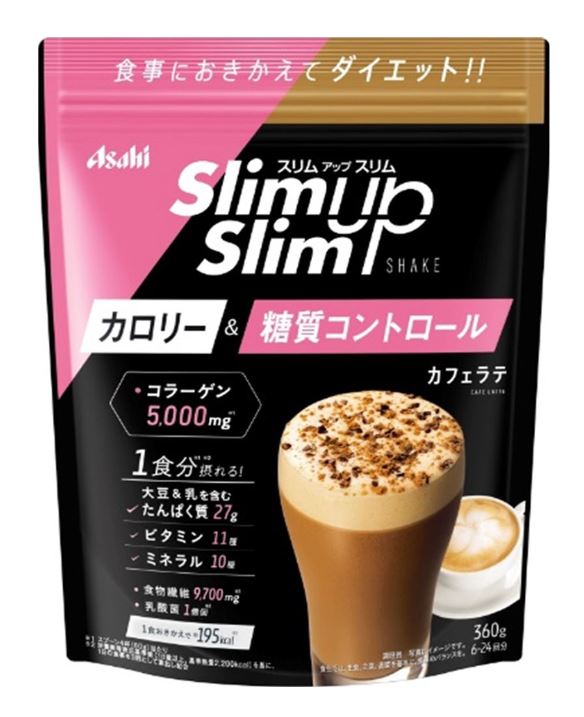 ◆商品説明◆ ○まろやかでおいしい ○1食160kcal ○きれいな体作りに必要な46種の成分 ・レベルアップコラーゲン5000mg ・マルチビタミン＆ミネラル ・食物繊維 ・＋CoQ10・ヒアルロン酸・美体質乳酸菌 ○スリム美容ドリンク 用法・用量/使用方法 ＜飲み方＞ ○美容ドリンクプラン 添付の計量スプーン1〜2杯 約85〜170ccの水とよく混ぜて、 ・食事を部分的におきかえてダイエットサポート！ ・日頃の食事で気になる栄養素やコラーゲンをプラス！ ○1食おきかえプラン 添付の計量スプーン3杯 約250ccの水とよく混ぜて、 ・食事をまるごとおきかえてダイエットサポート！ ・1/3日分のマルチビタミン※ ・コラーゲン5000mg＋美容素しっかり！ ※1/3日分のビタミン量は、栄養素等表示基準値より算出しております。 ○まろやかでおいしい ○1食160kcal ○きれいな体作りに必要な46種の成分 ・レベルアップコラーゲン5000mg ・マルチビタミン＆ミネラル ・食物繊維 ・＋CoQ10・ヒアルロン酸・美体質乳酸菌 ○スリム美容ドリンク ○1食おきかえだけじゃない、お好みのレシピで楽しむカスタマイズダイエット！ ○美容ケアもダイエットも自分仕様に自由自在の大袋タイプ！ ○たっぷり360g入り袋タイプは、お値段もお得で大好評！食事代わりはもちろん、ティータイムや美容ケアなど、お好みのさじ加減でカスタマイズダイエット！ ○1食おきかえの場合 約160kcal レベルアップコラーゲン5000mg＋美体質乳酸菌・・・30mg、CoQ10・・・10mg、ヒアルロン酸・・・25mg ○まとめてしっかり46種の成分が一度に摂れます。 ・基本成分4種 脂質、食物繊維、糖質、ナトリウム ・アサヒオリジナル成分1種 りんごポリフェノール ・美容系成分4種 コラーゲン、美体質乳酸菌、CoQ10、ヒアルロン酸 ・ビタミン11種 ビタミンA、ビタミンB1、ビタミンB2、ビタミンB6、ビタミンB12、ビタミンC、ビタミンD、ビタミンE、ナイアシン、パントテン酸、葉酸 ・ミネラル8種 カルシウム、マグネシウム、鉄、カリウム、亜鉛、銅、マンガン、セレン ・アミノ酸18種 アラニン、アルギニン、リジン、グリシン、ヒスチジン、プロリン、フェニルアラニン、グルタミン酸、チロシン、セリン、ロイシン、スレオニン、イソロイシン、アスパラギン酸、メチオニン、トリプトファン、バリン、シスチン ○めざせ、ぷるハリ感！「レベルアップコラーゲン＋美体質乳酸菌」 ○ダイエットの味方！「満腹たんぱく S-プロテイン」 規格詳細 ○計量スプーン付 ○8〜24回分 発売元 アサヒフードアンドヘルスケア（株） 広告文責 (株)せいき　薬剤師　大黒　貴和　0721-50-0232　日本製　健康食品 製造・取扱中止の場合はキャンセル処理をさせて頂く場合がございます。 パッケージデザイン等は予告なく変更されることがあります。予めご了承下さい。