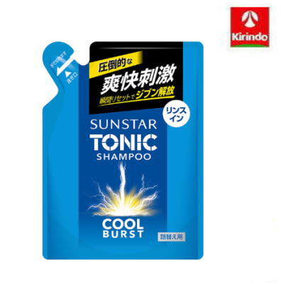 \エントリーでポイントさらに+10倍!/サンスタートニックシャンプーCOOL BURST リンスイン 詰替え用 340ml \エントリーでポイントさらに+10倍!/サンスタートニックシャンプーCOOL BURST リンスイン 詰替え用 340ml