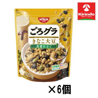 【6個セット】日清シスコ ごろグラ きなこ大豆 320g×6個【軽減税率対象商品】' お菓子 チョコ 焼き菓子..