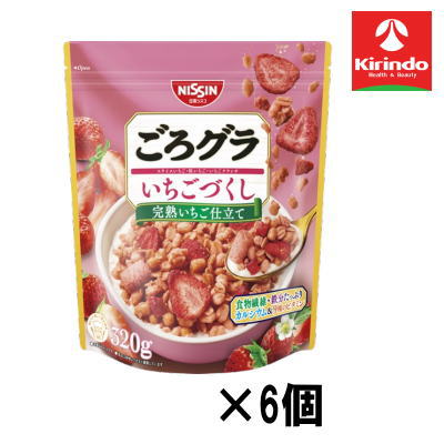【6個セット】日清シスコ ごろグラ いちごづくし 320g×6個【軽減税率対象商品】' お菓子 チョコ 焼き菓..