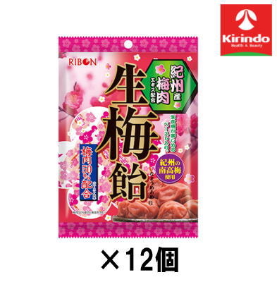 12個セット リボン　紀州梅肉生梅飴 54g（個包装込み）×12個【軽減税率対象商品】' お菓子 チョコ 焼き..