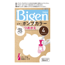 ホーユー ビゲン ポンプカラー つめかえ 4:ライトブラウン 1剤・2剤各20ml+美容液5ml 【医薬部外品】