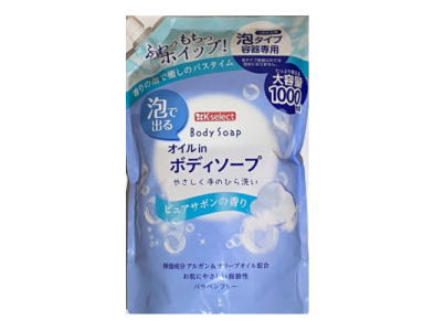 【キリン堂 K-select ケーセレクト 】KS泡ボディソープ 詰め替え用 1000ml