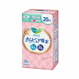 花王 ロリエ さらピュア スリムタイプ 20cc 32枚 花王 zone 花王※パッケージリニューアルに伴い画像と異なるパッケージの場合がございます。