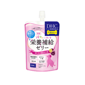 DHC ペット用健康食品 いぬ用おやつおいしく水分補給 パクッといきいき食欲ゼリー紫いも&はるか味130g