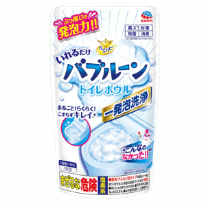 アース製薬 らくハピ いれるだけバブルーン トイレボウル 160g