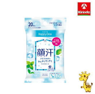 マンダム ハッピーデオ(mandom Happy Deo) フェイスシート リフレッシュミント 20枚