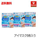 70周年創業祭III 送料無料 3個セット 小林製薬 熱さまシート ジェルでひんやりアイマスク 5枚入り×3個 冷却グッズ