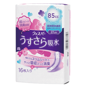 P&G ウィスパー うすさら吸水 85cc 27cm 16枚入