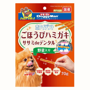ドギーマンハヤシ ホワイデント ササミdeデンタル 野菜入り 70g