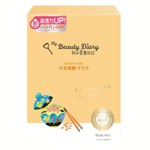 統一超商東京マーケティング我的美麗日記 大豆発酵マスク 4枚入※パッケージリニューアルに伴い画像と異なるパッケージの場合がございます。ご了承下さいませ。