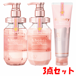 [大人気商品]［3点セット］ヴィークレア ＆ハニー メルティ モイストリペア 3点セット シャンプー400ml／トリートメント400g／パック130gのサムネイル