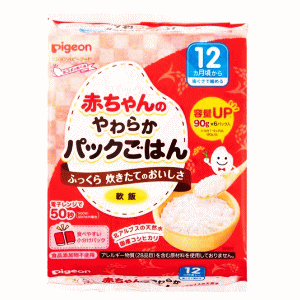 ピジョン 赤ちゃんのやわらかパックごはん 12ヵ月頃～ 540g(90g×2パック)