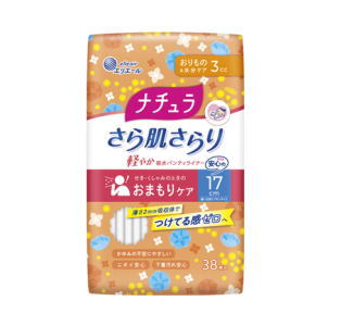 大王製紙 ナチュラ さら肌さらり 軽やか吸水パンティライナー 17cm 3cc 38枚入り