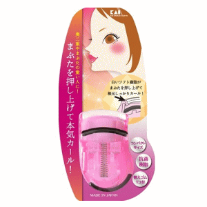 貝印 プッシュアップカーラー (ピンク ) KQ3035