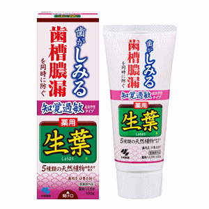 小林製薬 生葉 知覚過敏症状予防タイプ 100g