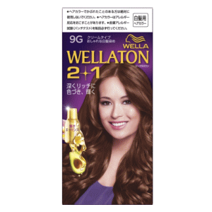 HFCプレステージジャパン ウエラトーン ツープラスワン クリームタイプ 9G:かなり明るいウォームブラウン A剤・B剤各60g/エッセンス7.3ml 【医薬部外品】